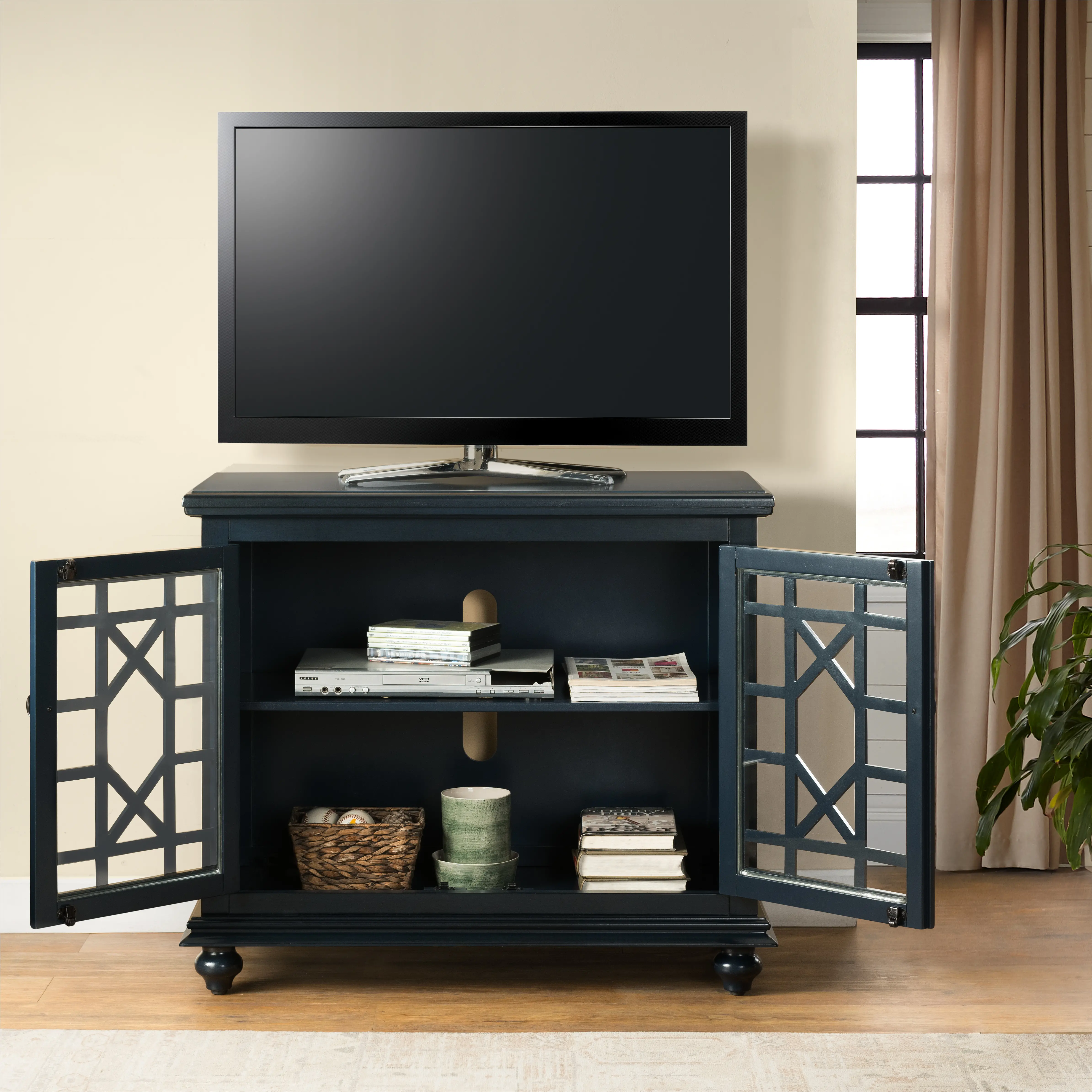 Jules Navy Blue 38 inch TV Stand-2