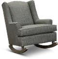 Plaid Gray Rocking Chair - Willow