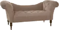 6006VLVCC Edith Cocoa Brown Velvet Tufted Lounge Chaise - Skyline Furniture