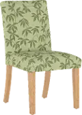 63-6NATLYNFLSGTNL Jennifer Floral Sage Upholstered Dining Chair - Skyline Furniture