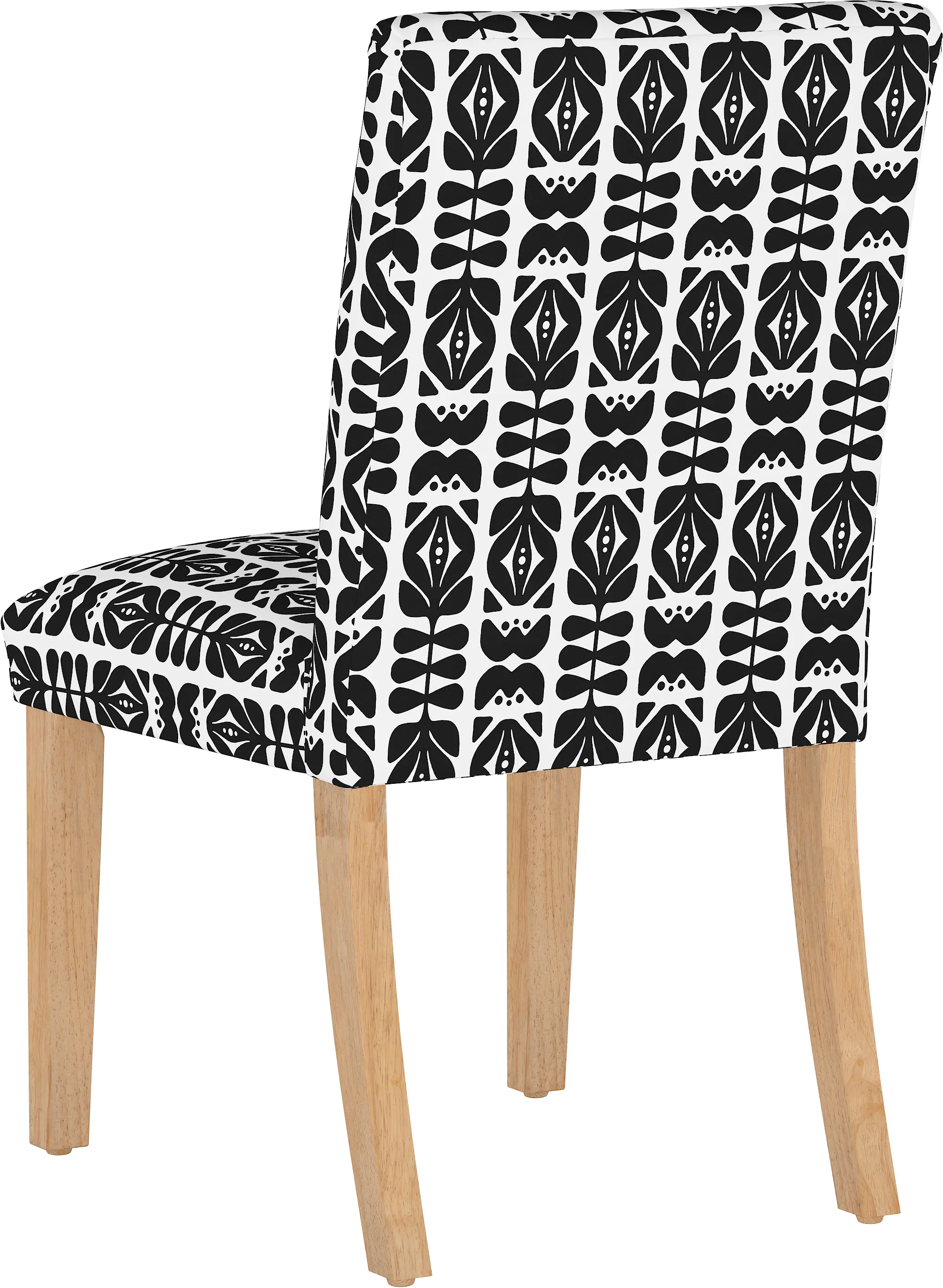 63-6NATOSLBLBLK Jennifer Black Upholstered Dining Chair - Skyline Furniture-10