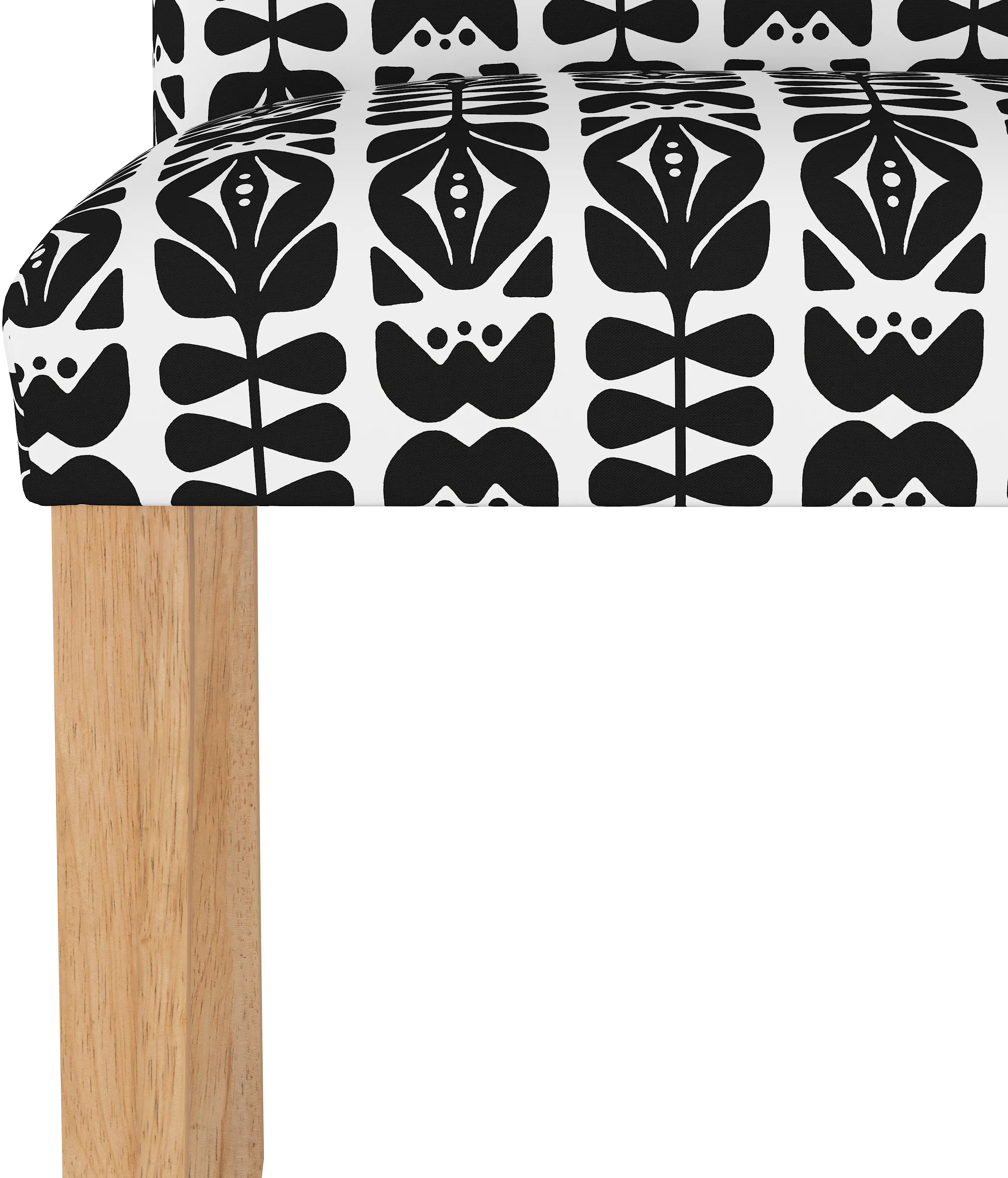 63-6NATOSLBLBLK Jennifer Black Upholstered Dining Chair - Skyline Furniture-11