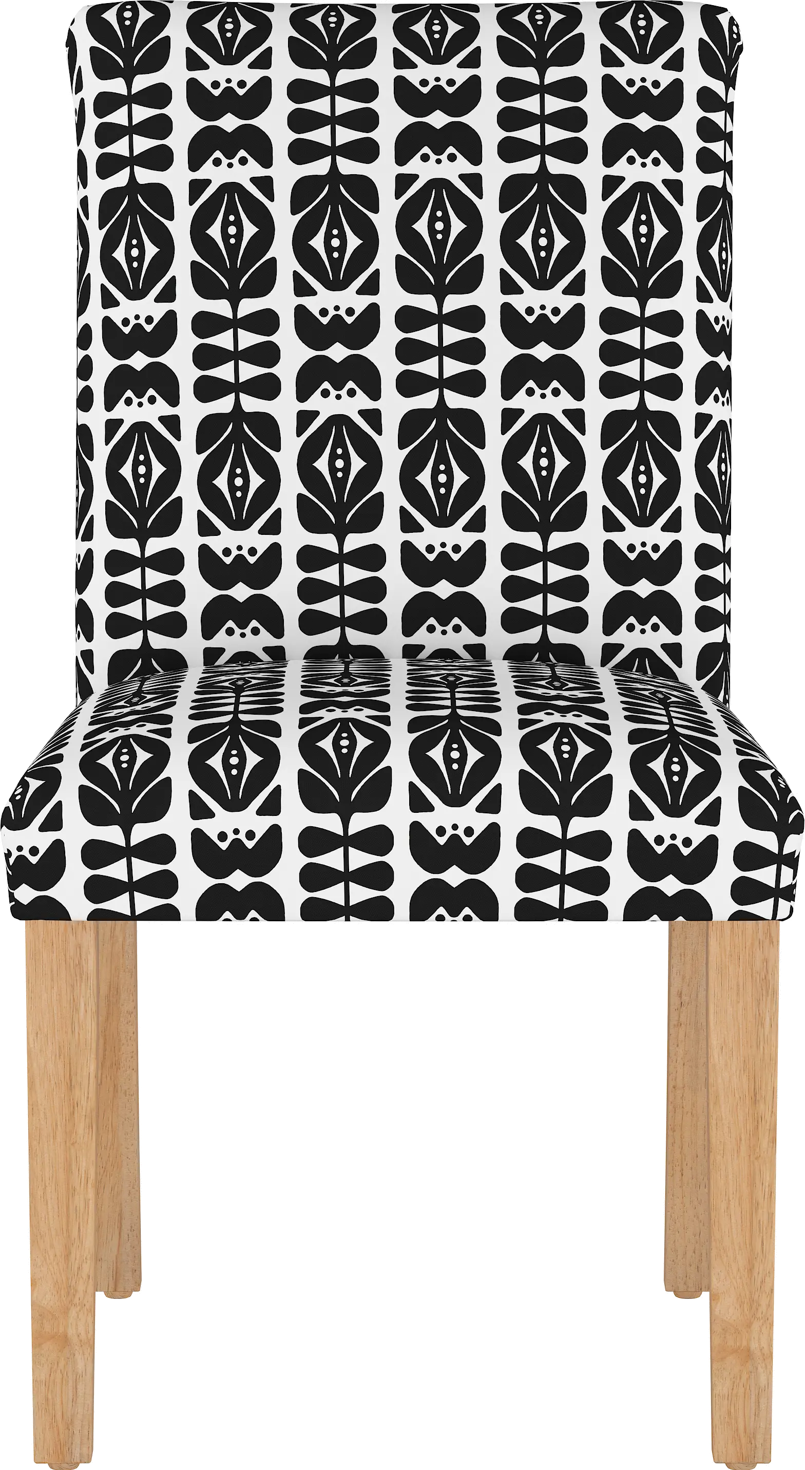 63-6NATOSLBLBLK Jennifer Black Upholstered Dining Chair - Skyline Furniture-8