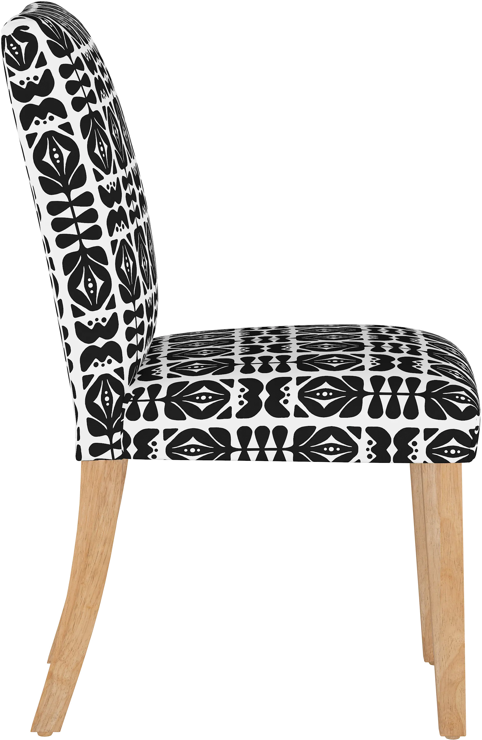 63-6NATOSLBLBLK Jennifer Black Upholstered Dining Chair - Skyline Furniture-9