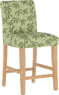 63-7NATLYNFLSGTNL Jennifer Floral Sage Upholstered Counter Height Stool - Skyline Furniture