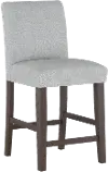 63-7ZMPMC Zuma Gray Upholstered Counter Height Stool - Skyline Furniture