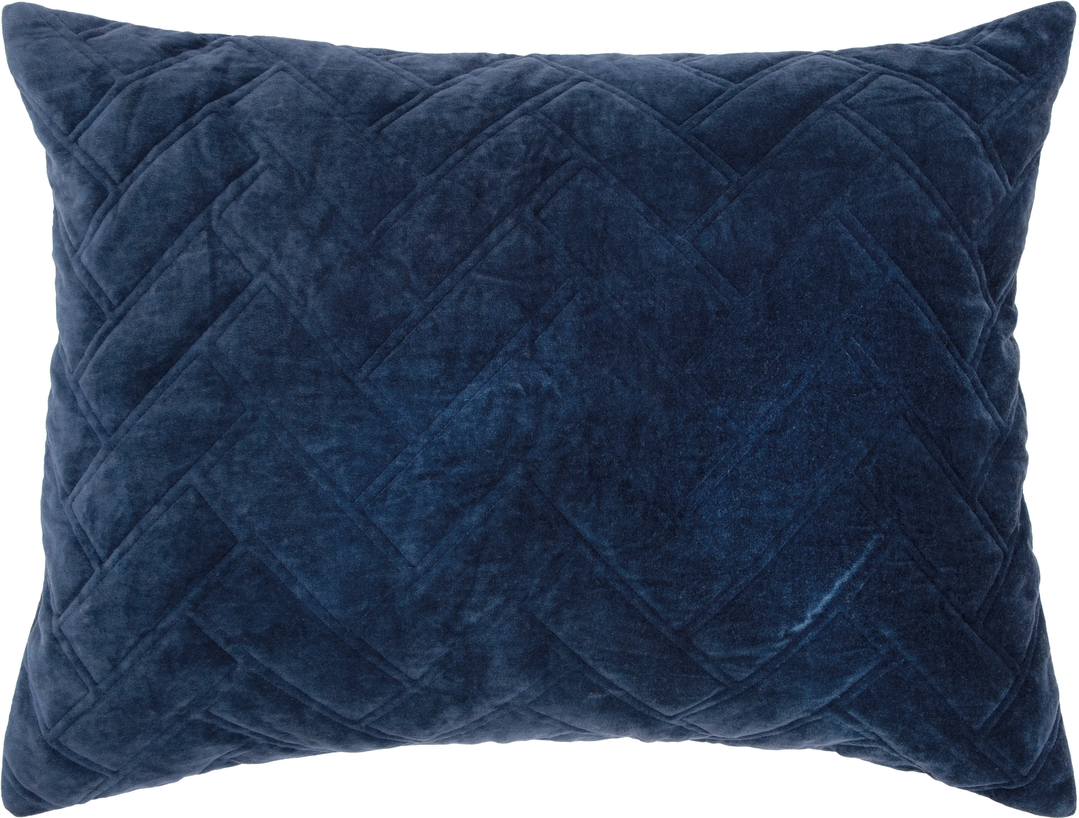 Indigo Blue Standard Size Quilted Sham - Riviera-1