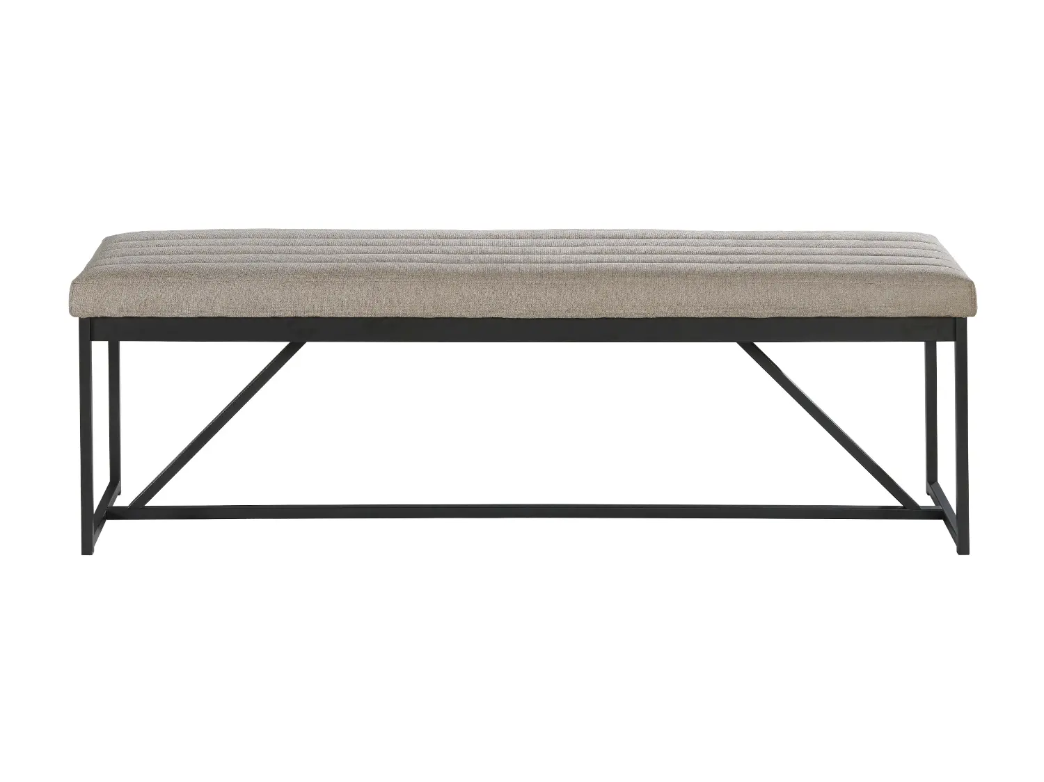 Eden Modern Metal Upholstered Dining Bench-1