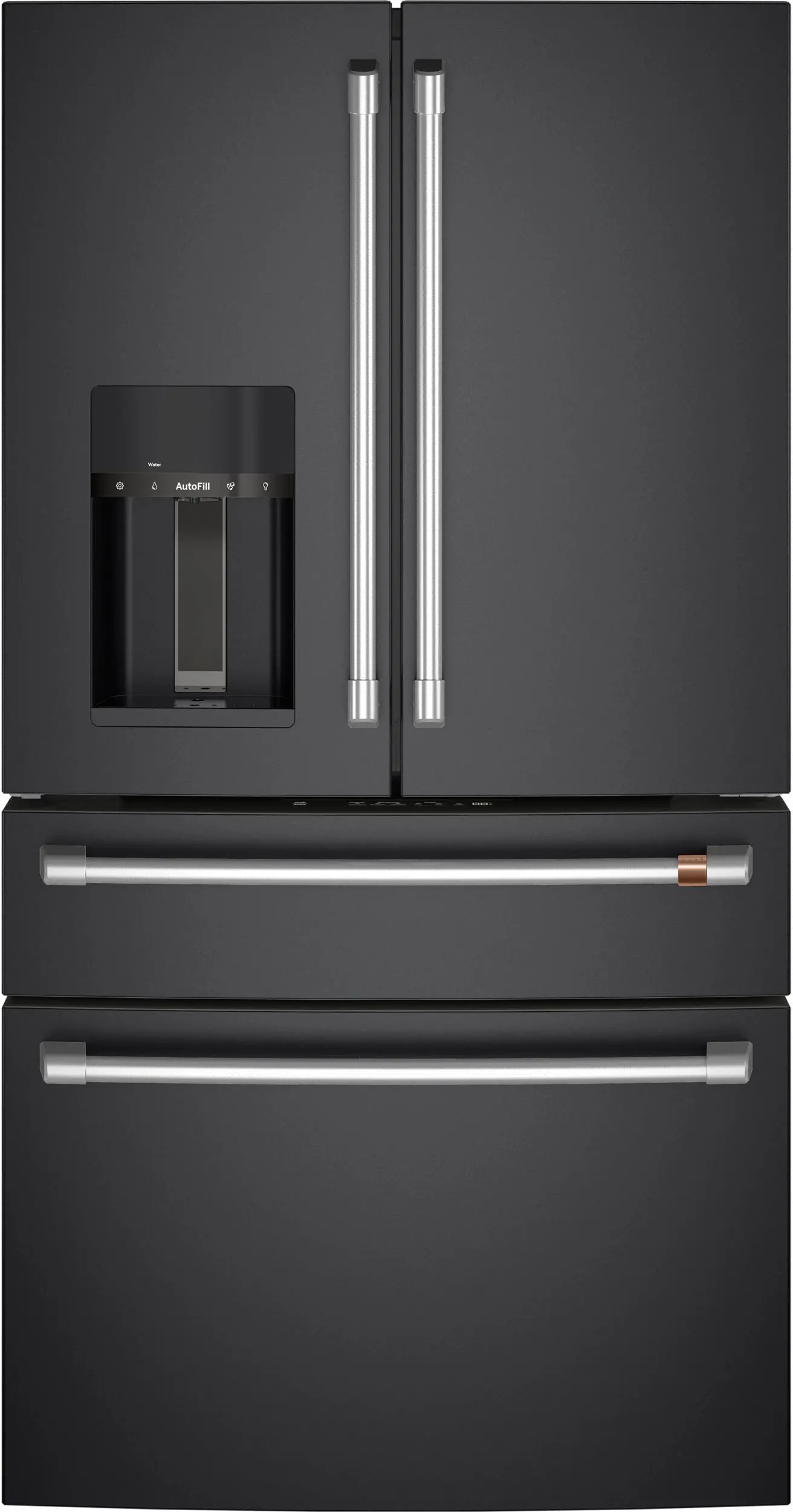 CVE28DP3ND1 Cafe 27.8 cu ft 4 Door Refrigerator - Matte Black-1
