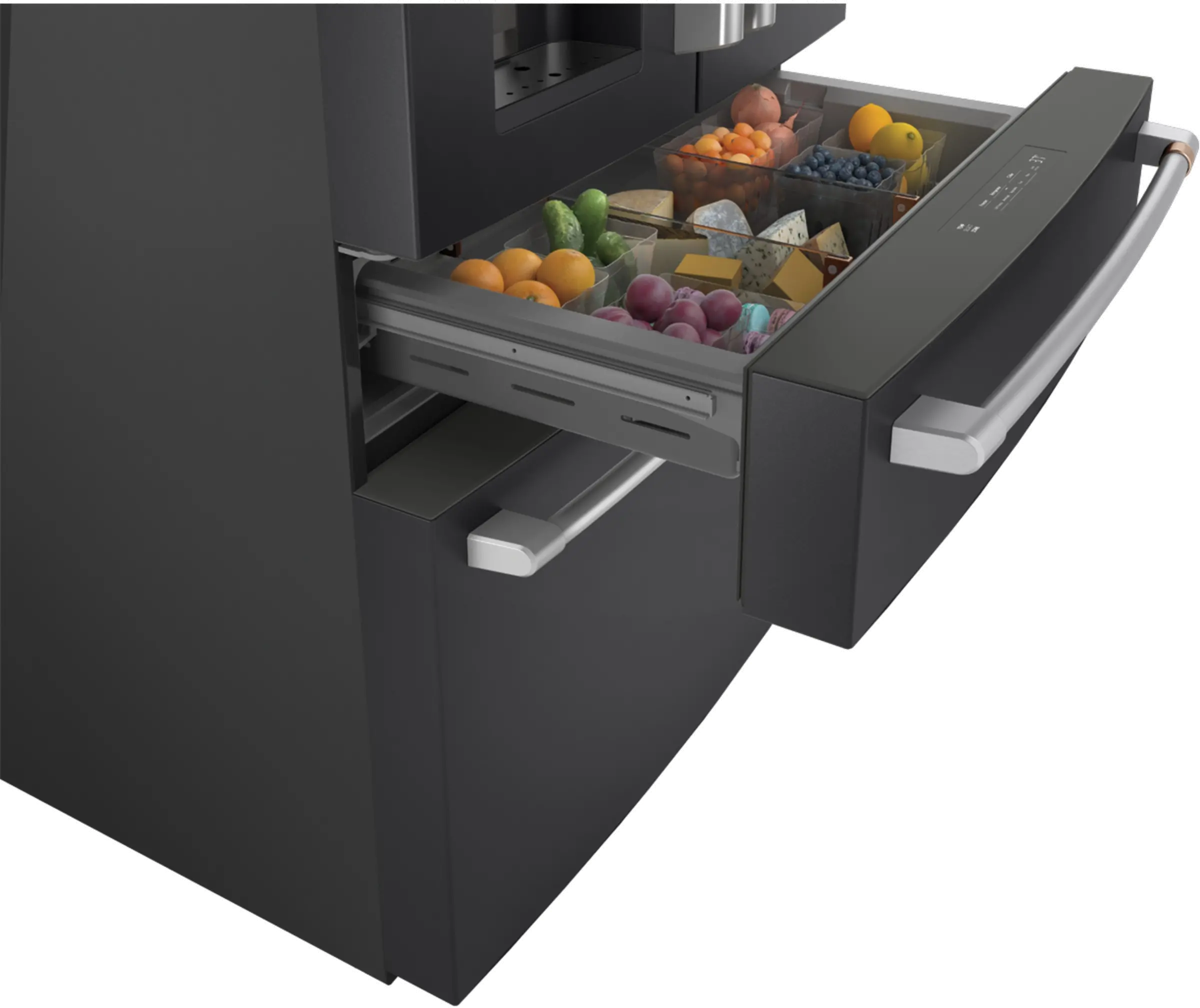 CVE28DP3ND1 Cafe 27.8 cu ft 4 Door Refrigerator - Matte Black-5