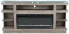 Celino Light Brown Fireplace TV Stand