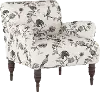 9505SHNINK Cherrie Cream and Gray Floral Accent Chair - Skyline Furniture