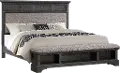 Prescott Gray Queen Storage Bed