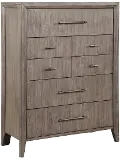 Avana Greige Chest of Drawers