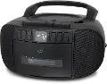 BCA209B GPX Boombox with CD, Cassette and AM/FM Radio - Black