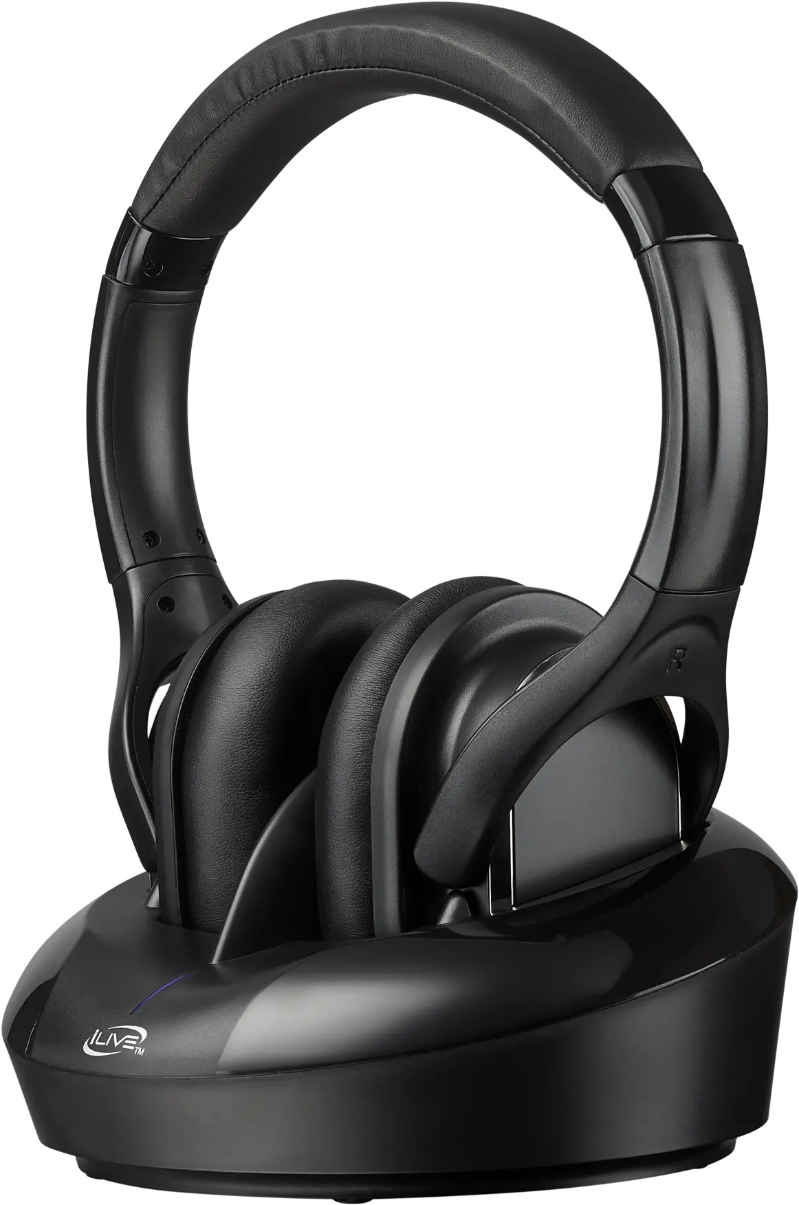 iLive Wireless RF Headphones with Base - Black-4