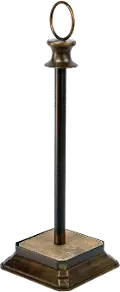 Wood and Dark Bronze Paper Towel Holder