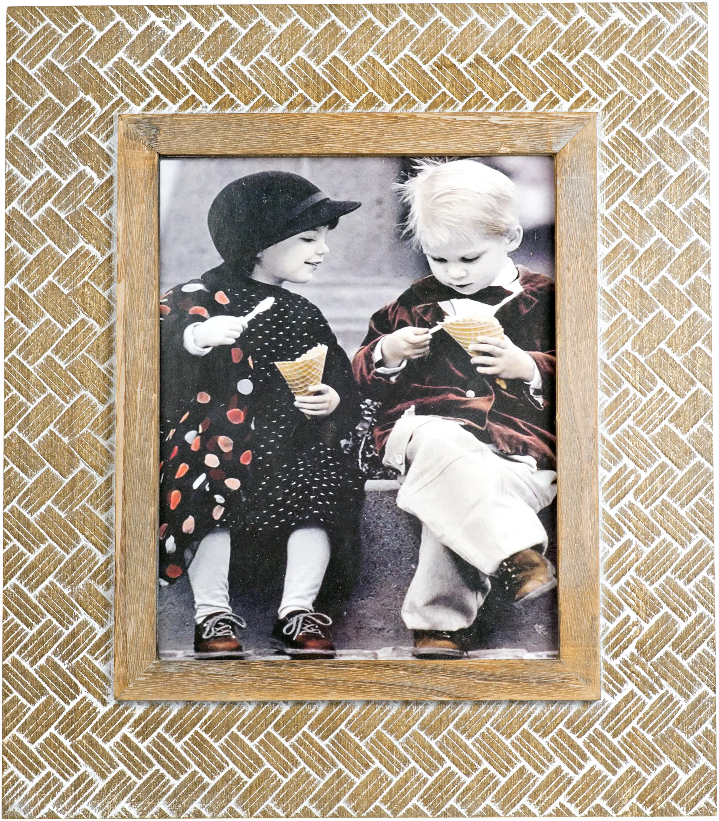 White Wash Wooden 8x10 Picture Frame-3