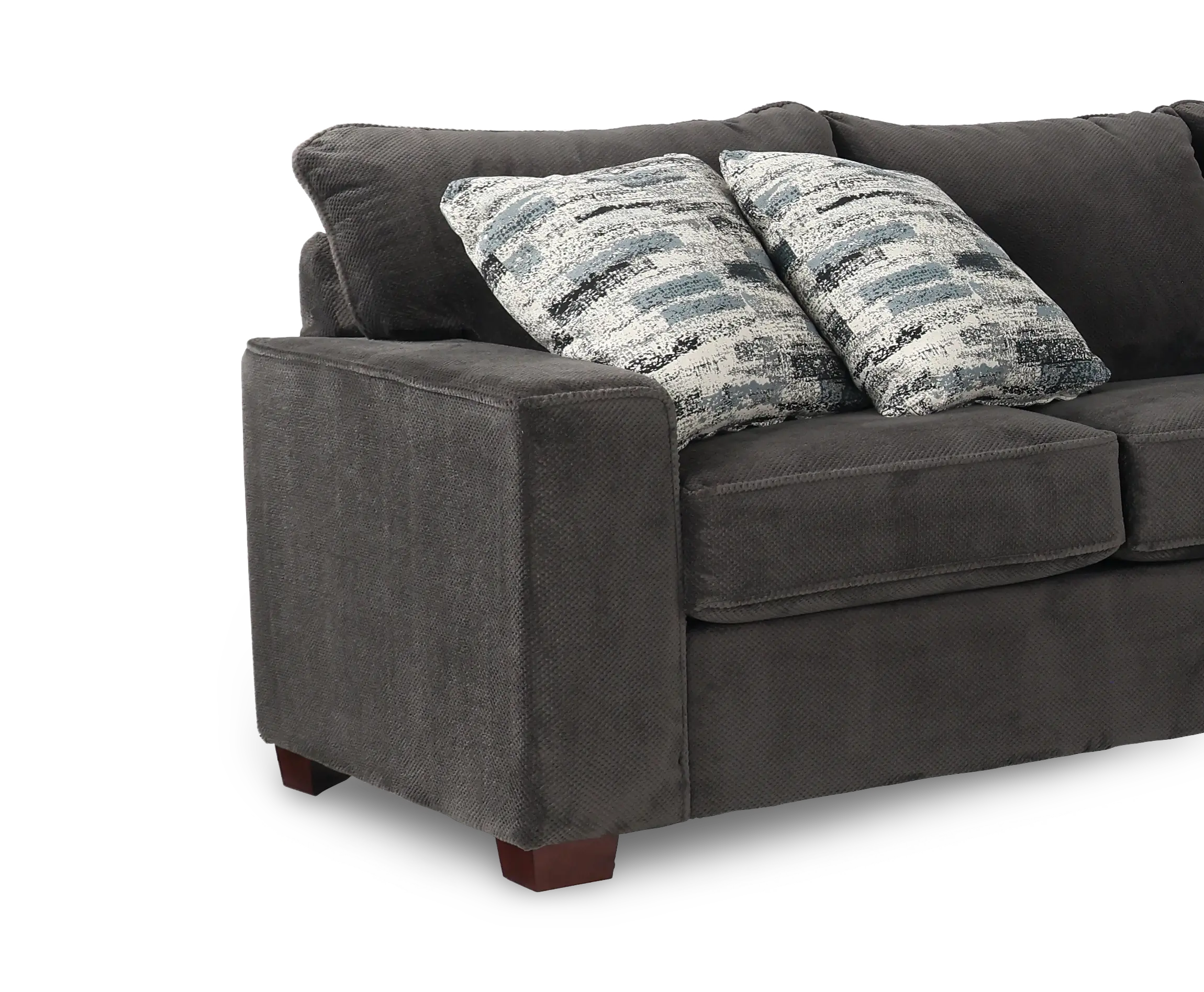 4PC/AUTUMN/STRG/OP12 Autumn Dark Gray 4-Piece Sectional with Right-Facing Loveseat-4