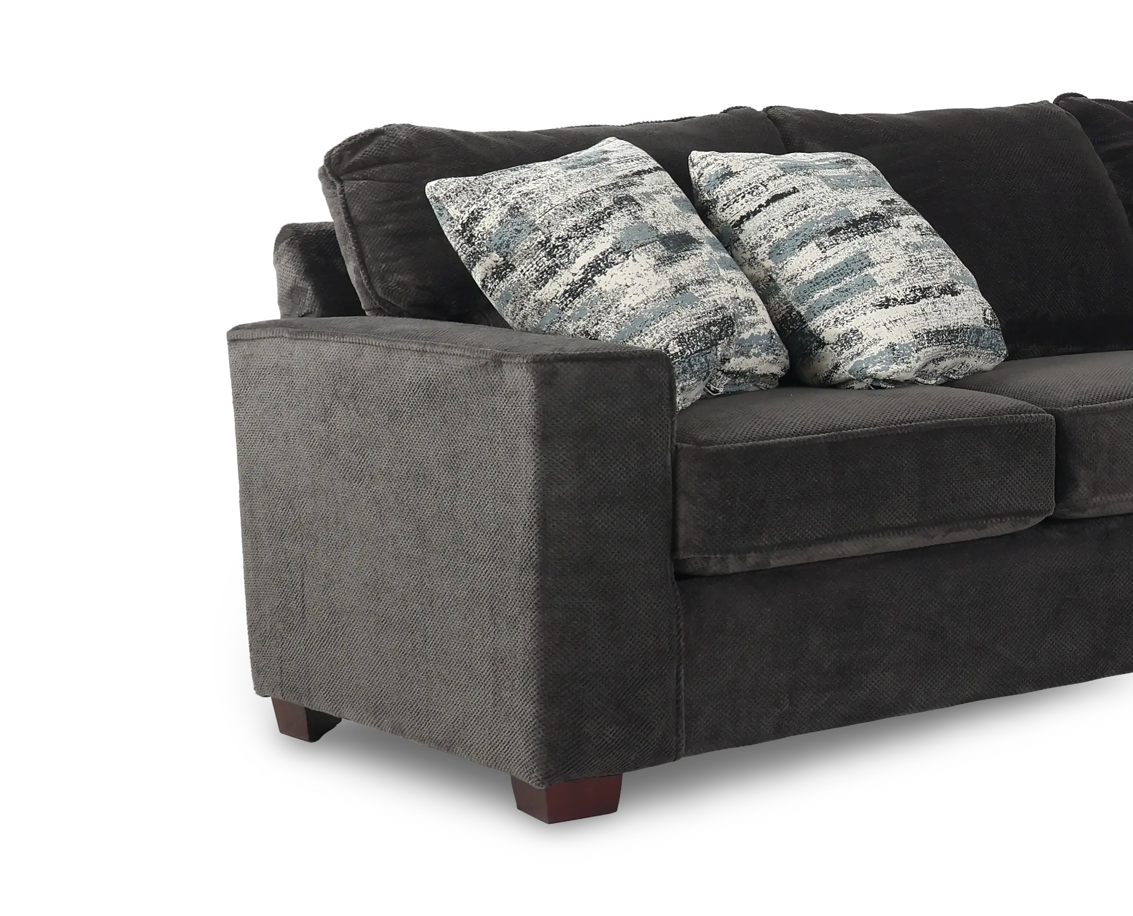4PC/AUTUMN/STRG/OP13 Autumn Dark Gray 4-Piece Sectional with Left-Facing Loveseat-4