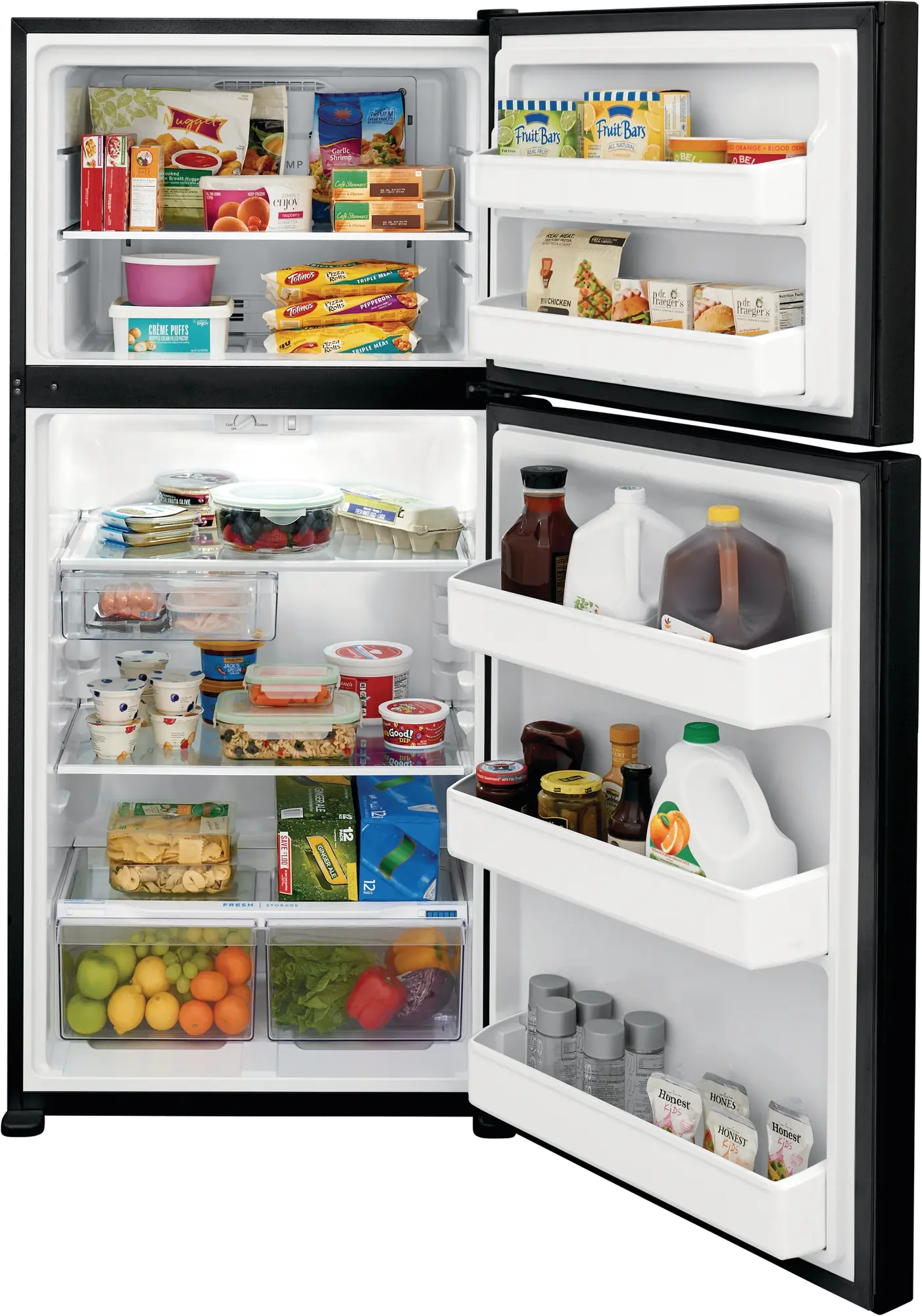 FFTR1835VB Frigidaire 18.3 cu ft Top Freezer Refrigerator - 30 W Black-3