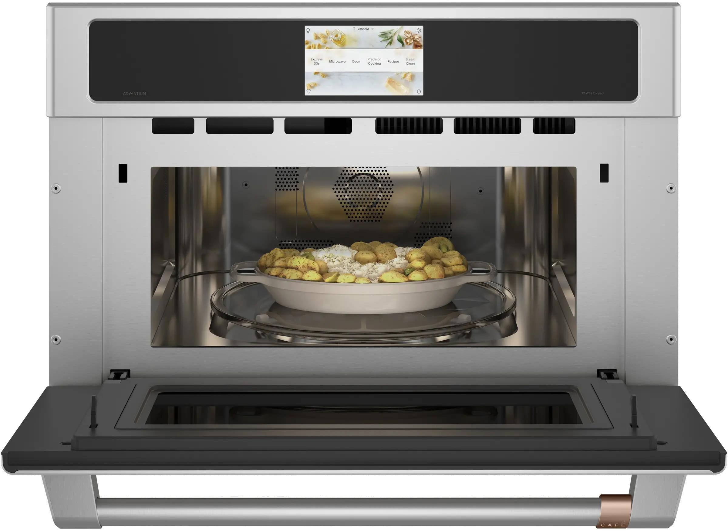 CSB923P2NS1 Cafe 1.7 cu ft 5 in 1 Single Wall Oven - Stainless Steel 30 Inch-3