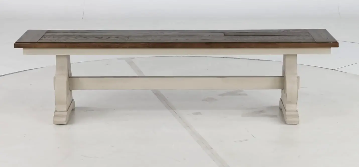 Drake White Dining Room Bench-5