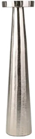 22 Silver Aluminum Pillar Candle Holder