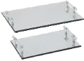 20 Rectangle Mirrored Tray with Handles