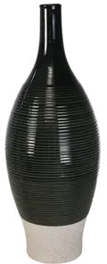 20 Inch Green Ceramic Bottle Vase-1