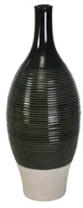 16 Inch Green Ceramic Bottle Vase