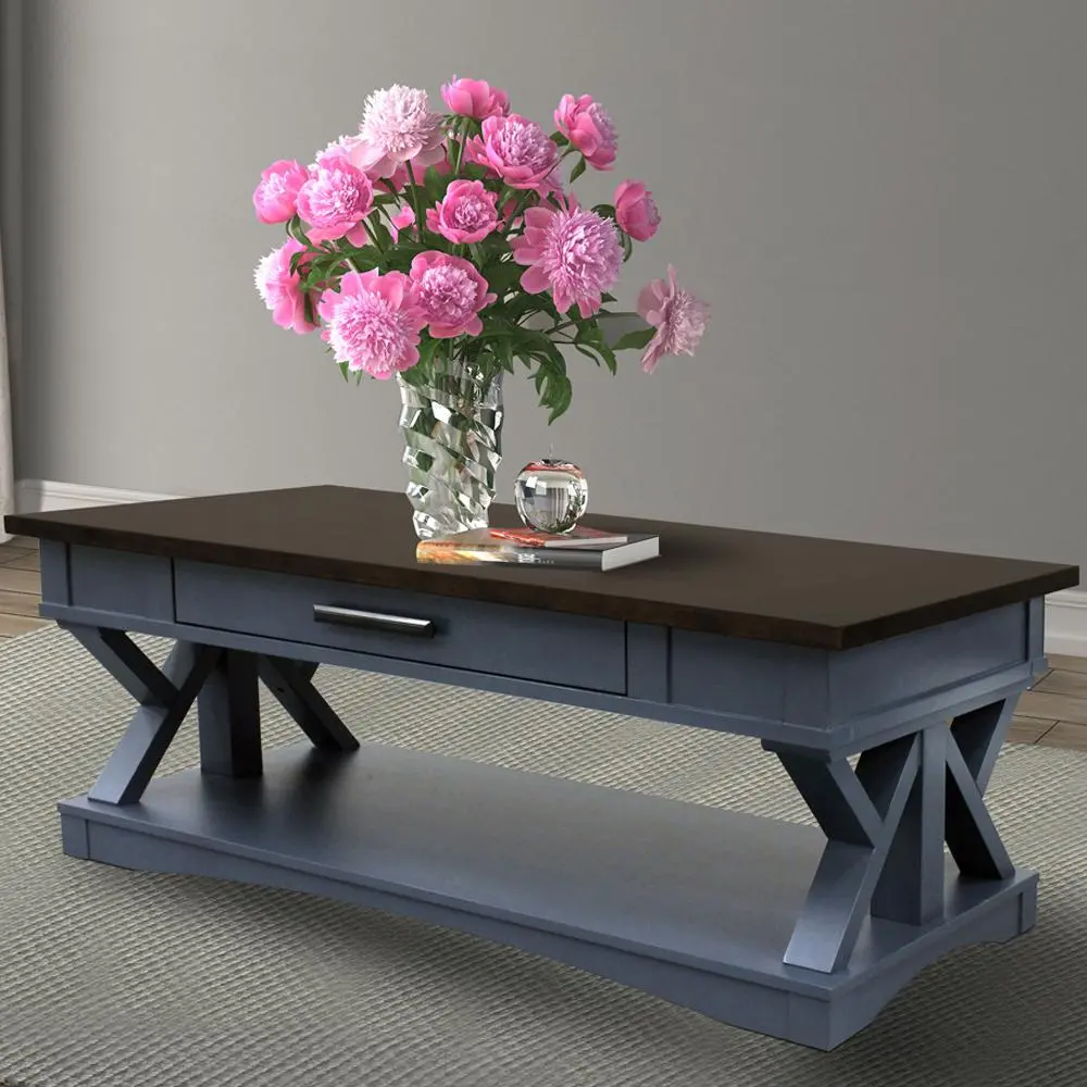 Amy Denim Blue Coffee Table-2