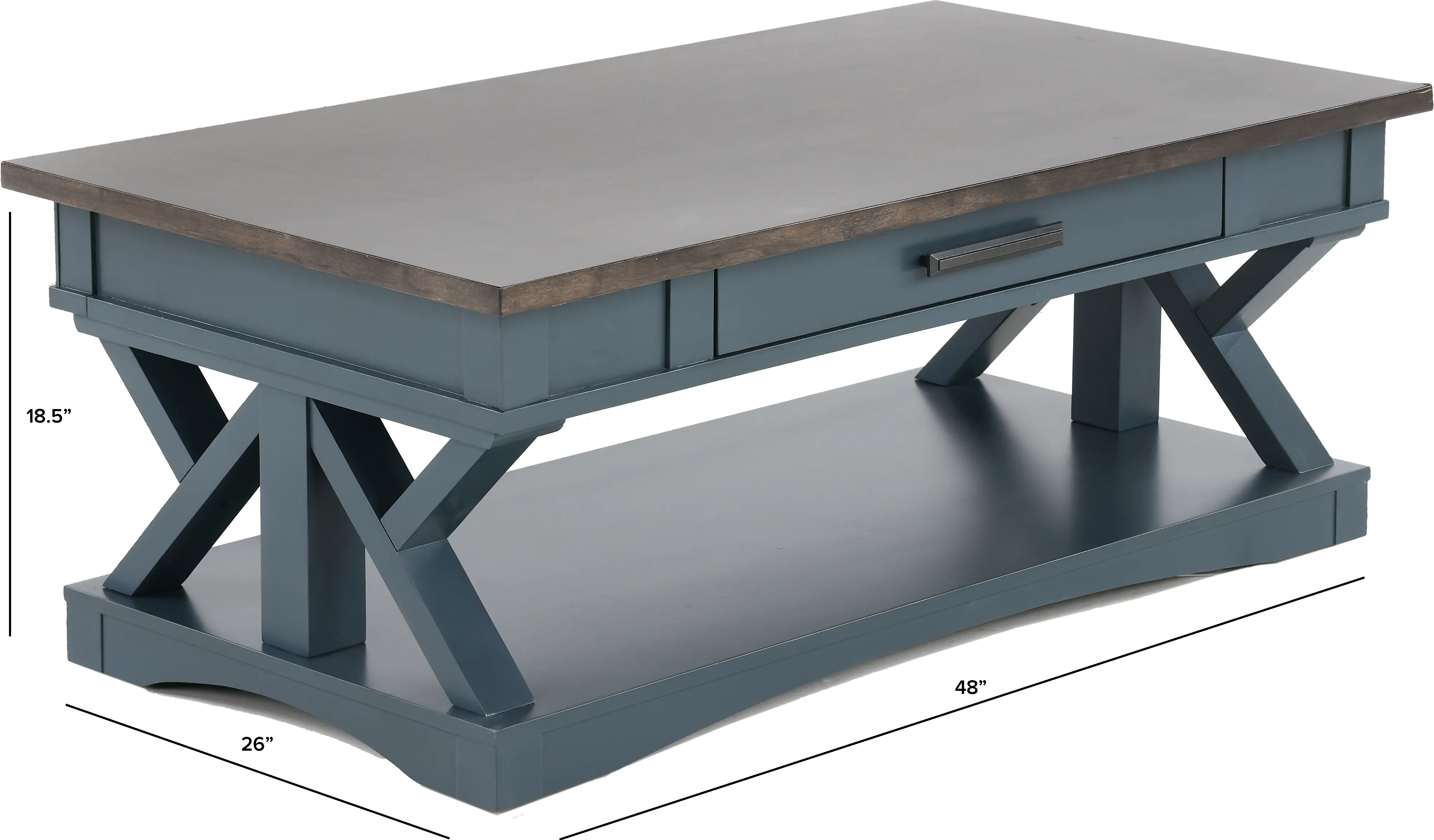 Amy Denim Blue Coffee Table-3