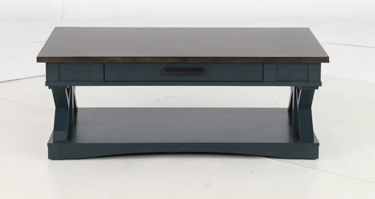 Amy Denim Blue Coffee Table-5