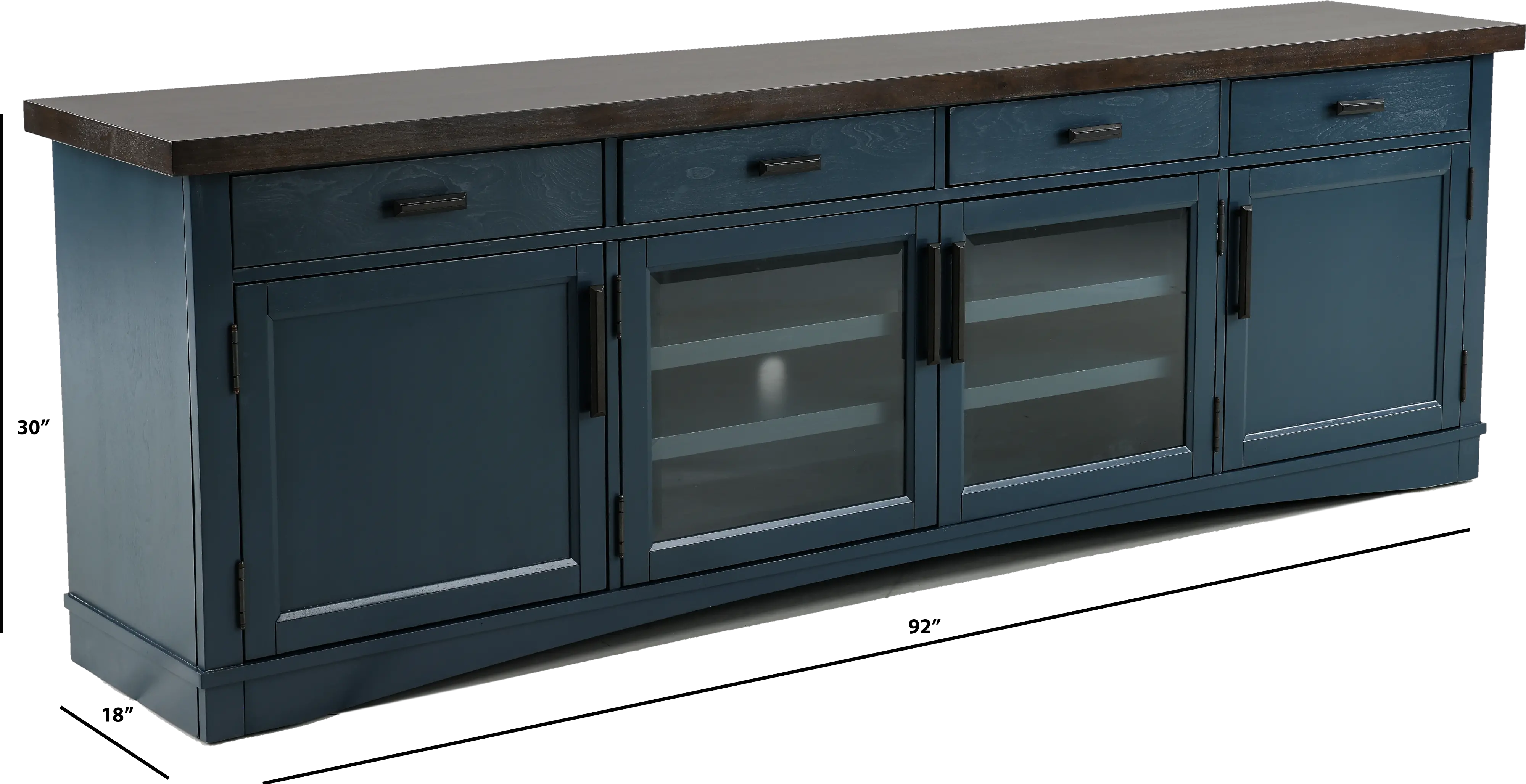 Amy Denim Blue 92 TV Stand-3