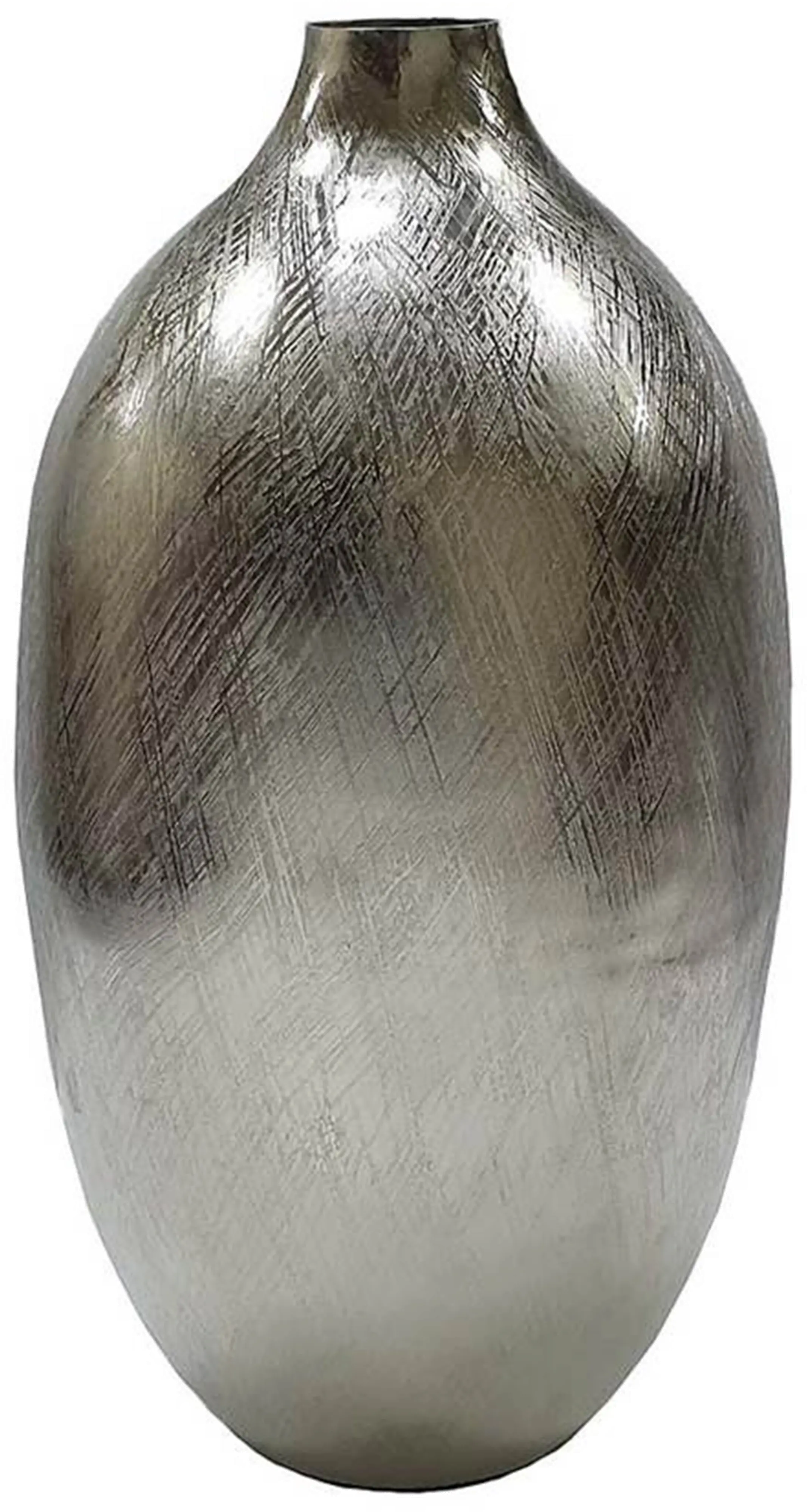 Modern Silver Finish Streak Vase-1