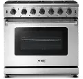 Thor Professional 6 cu ft Gas Range - 36 Inch Stainless Steel