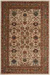 90936-70038/5X8CREAM Spice Market 5 x 8 Keralam Cream and Red Area Rug