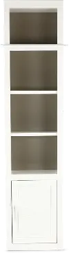 Catrina White 22  Bookcase with Reversible Door