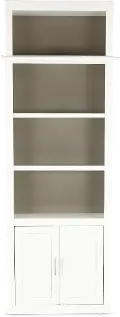Catrina White 32 Bookcase with Reversible Door