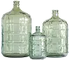 DF0440/GREENBOTTLE 10 Inch Green Vintage Glass Bottle