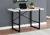 White and Black Computer Desk
