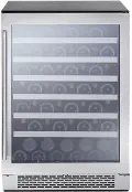 PRW24C01BG Zephyr Presrv Single Zone Wine Refrigerator - Stainless Steel