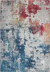 ANR10/5X8/MULTI Ankara Global 5 x 8 Artistic Navy, Red, and Gray Area Rug