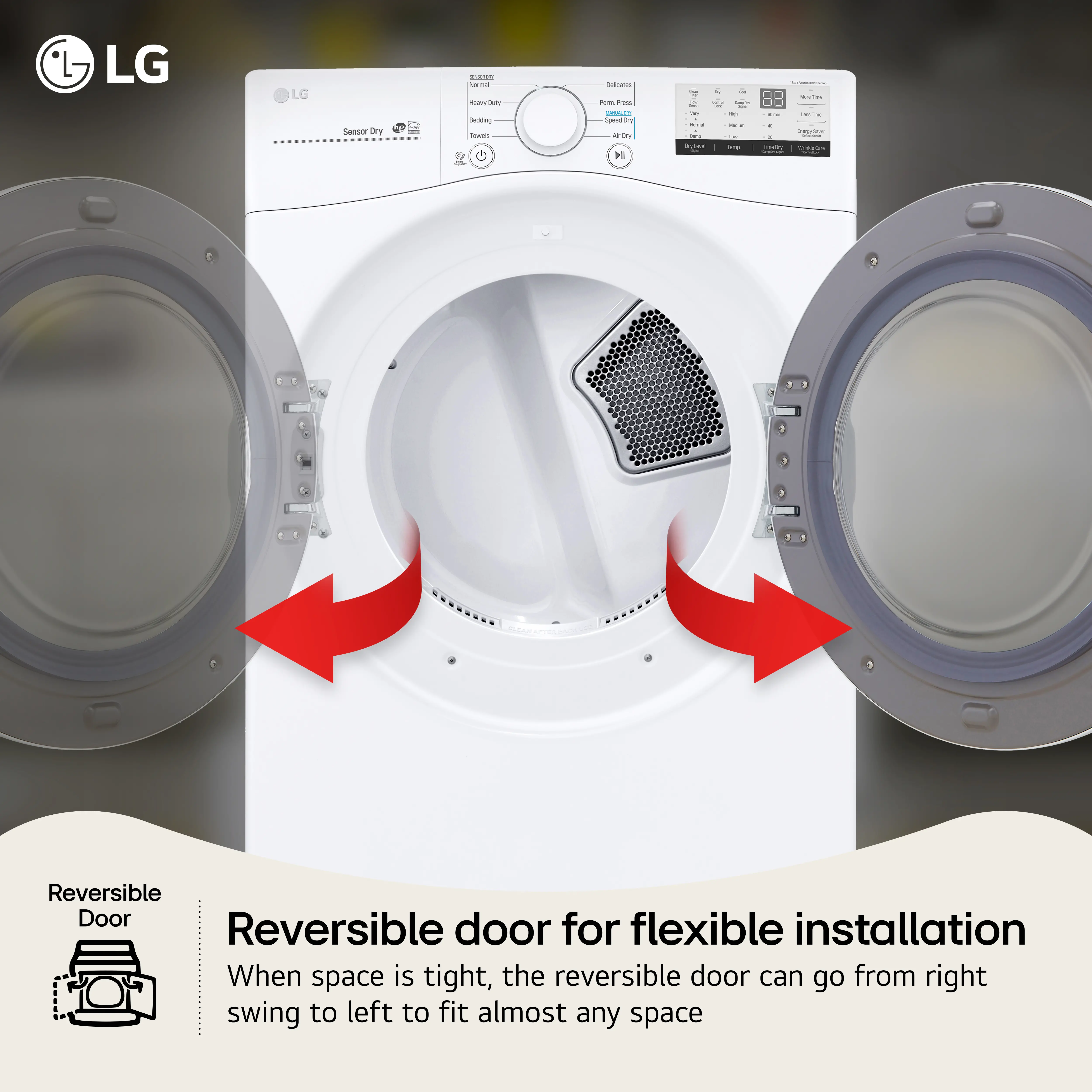 DLE3400W LG Ultra Large Capacity Electric Dryer - 7.4 cu. ft.-4