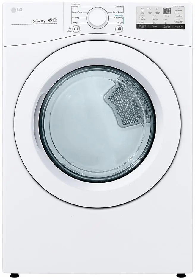 DLG3401W LG Ultra-Large Capacity Gas Dyer - 7.4 cu. ft. White-1
