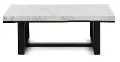 Lucca Black and White Marble Coffee Table