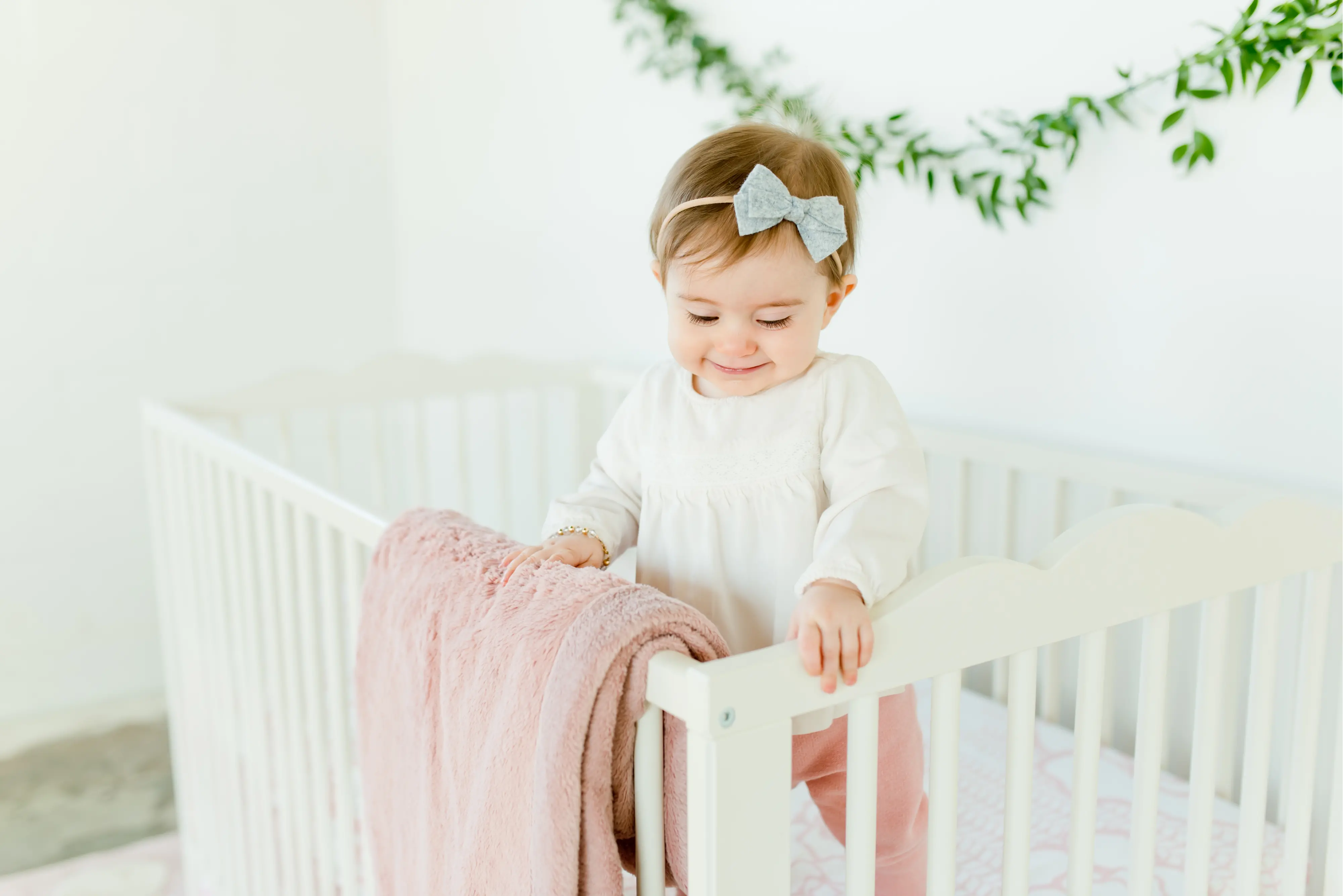 Pink Ballet Slipper Lush Mini Baby Blanket-2