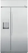 PSB42YSNSS GE Profile 24.3 cu ft Built In Side by Side Smart Refrigerator - 42 W Stainless Steel