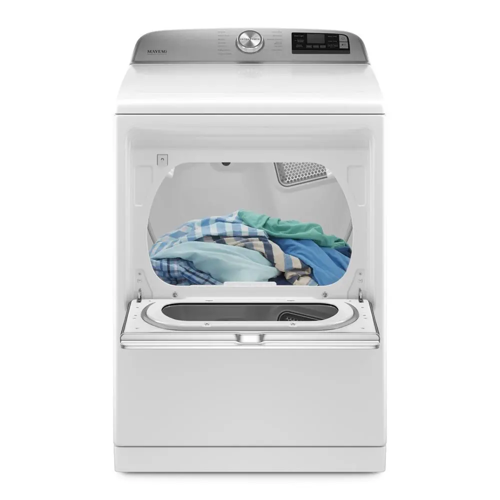 MED7230HW Maytag Smart Capable Electric Dryer with Extra Power Button - 7.4 Cu. Ft.-2